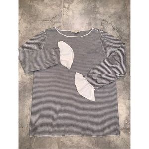 Loft ruffle sleeve sweater